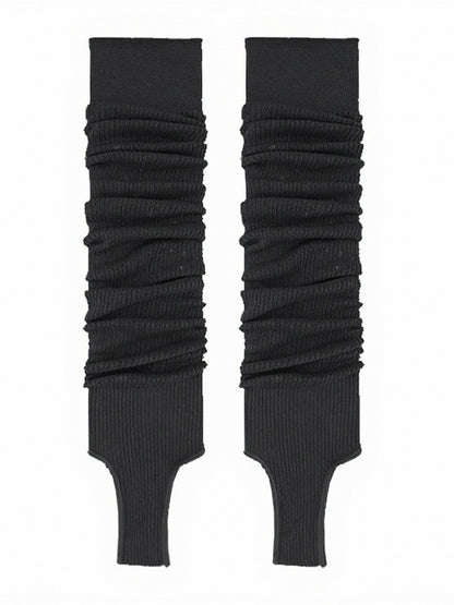 Minimalist Ribbed Ruffle Leg Warmers in 7 Colors - ModaSwings
