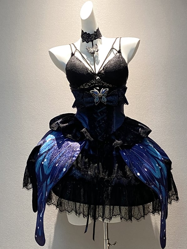 Black Butterfly Cami Top