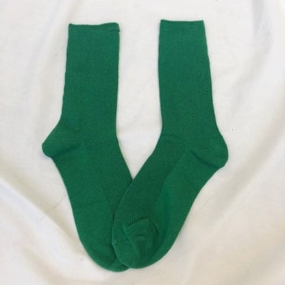 Cute Socks 10 JK Colors Cotton Solid-Color