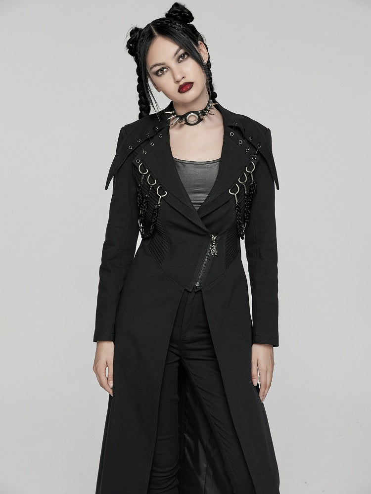 Black Visual Heavy-processed Punk Coat