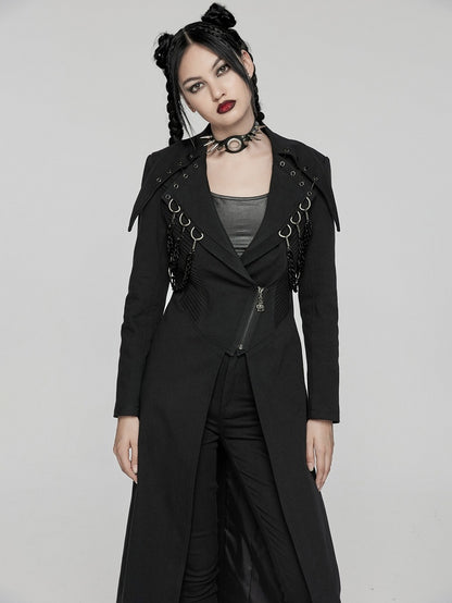 Black Visual Heavy-processed Punk Coat