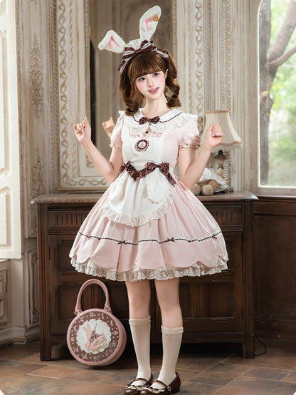 Alice in Wonderland Two-Piece Lolita Dress - Sheep Puff Atelier