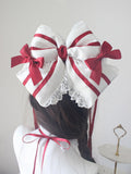 Hair Strawberry Clips Bow Cake-Style Large