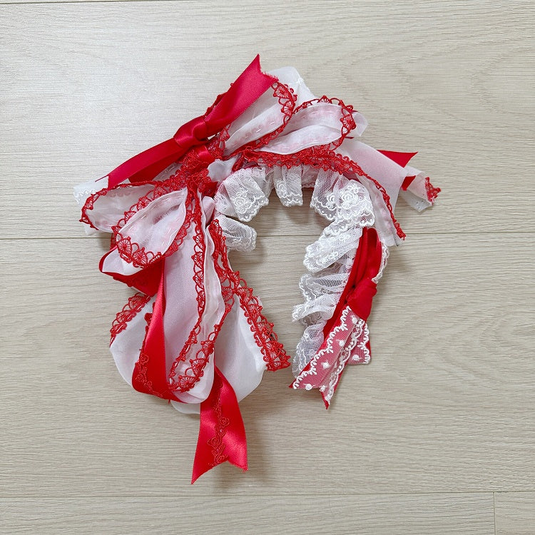 KC Blue Bowknot Black / Red Pink