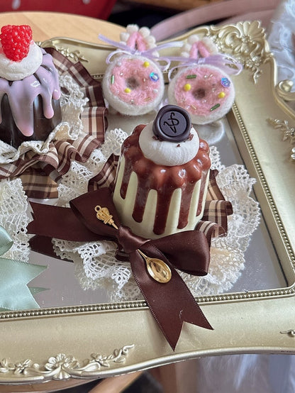 2 Color Mini Bow Pudding Cake Hat Options Sweet Lolita