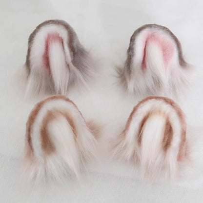 Gray Brown Pair Plush Cute / Beige A Black of Lolita Hamster