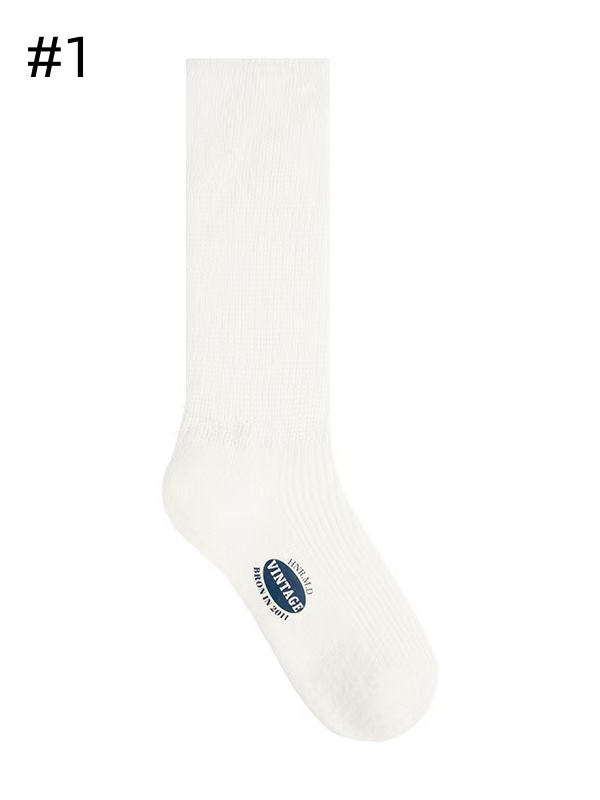 6 Options Print Design Calf Socks