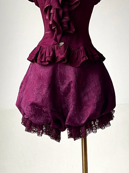 Lila Gothic Lolita Pumphose