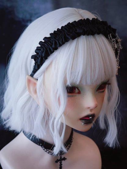 KC And Ruffle Black Trim With Pin Bat Cross