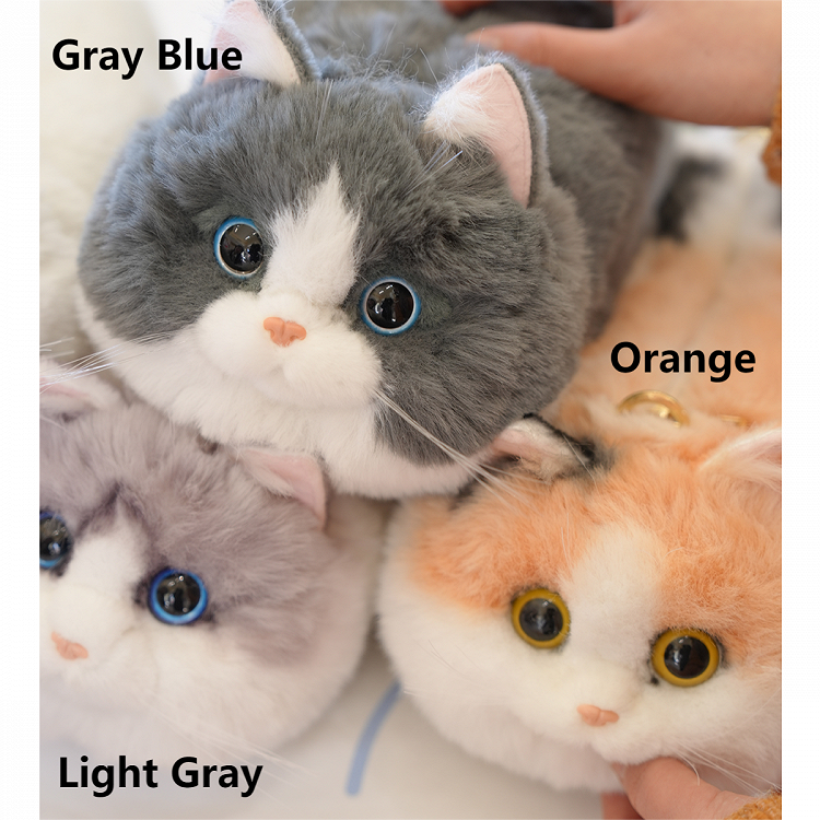 Hand 4 Cat Options Plush Realistic Bag Sitting