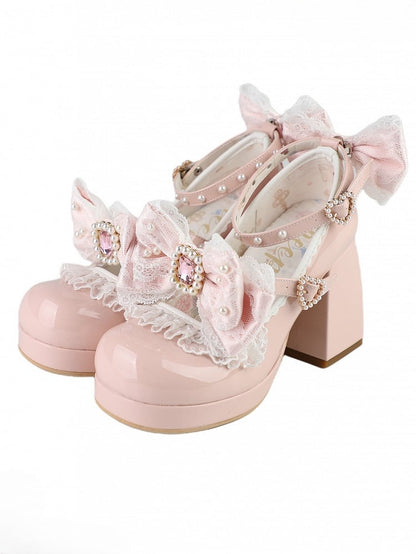 Rhinestone Pink Beaded Decorated Polished Dusty Detachable And