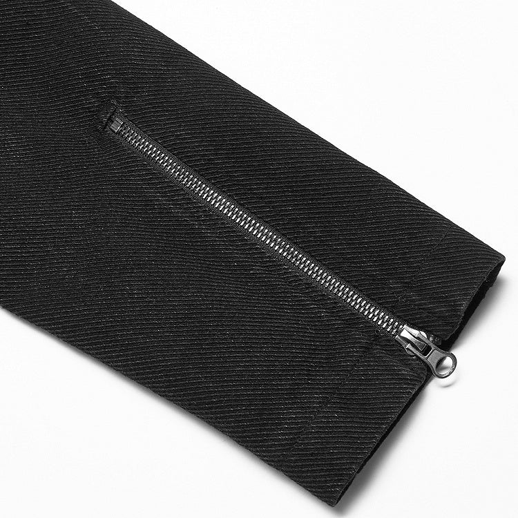 Rugged Men's Punk Black Jacket