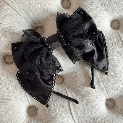 KC Lace Bow (Multi-Colorways) Large Pearl