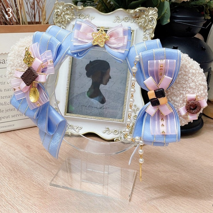 4 Bären süße Optionen Ohren Details Bowknot Lolita KC