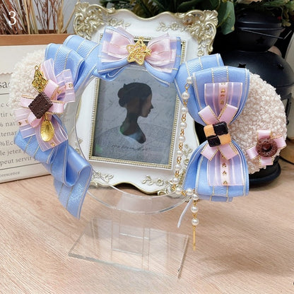 4 Bären süße Optionen Ohren Details Bowknot Lolita KC