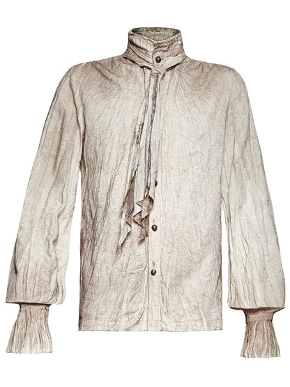 Tie White Shirt Steampunk Men's