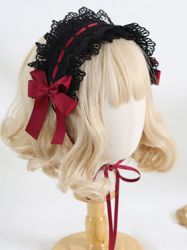 Lolita 5 Hairband Colors Bowknot Cute Lace