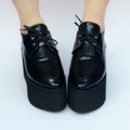 Custom Red/Black Platform Made Cool PU Shoes SP168274