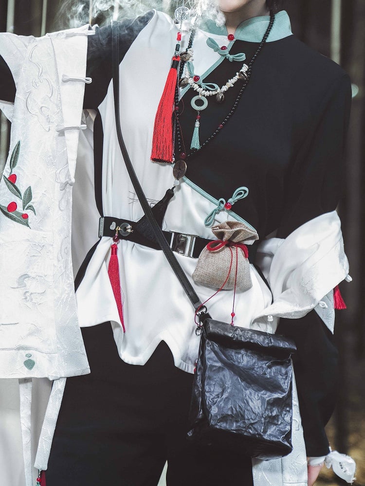 Schwarze Umhängetasche