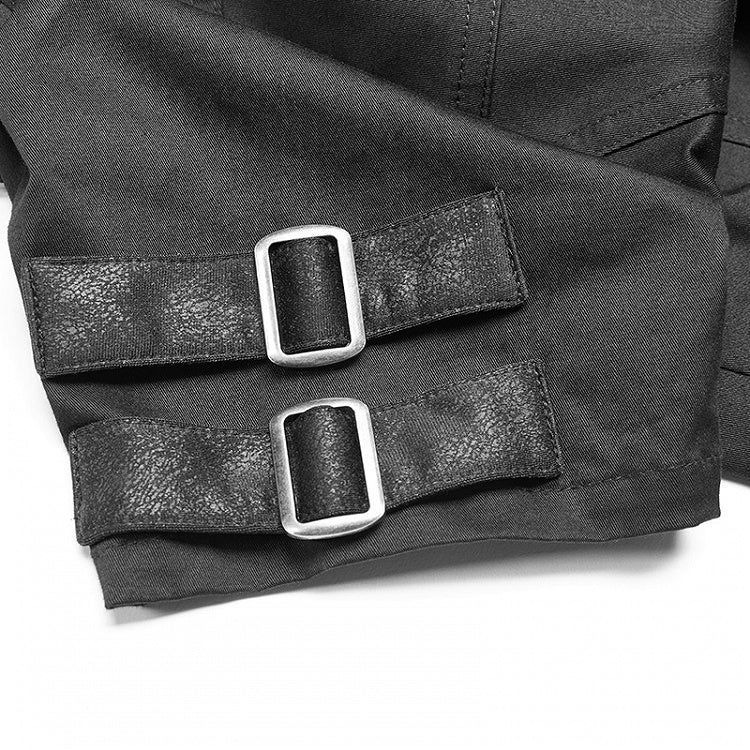 Black Shirt Short Military Sleeve