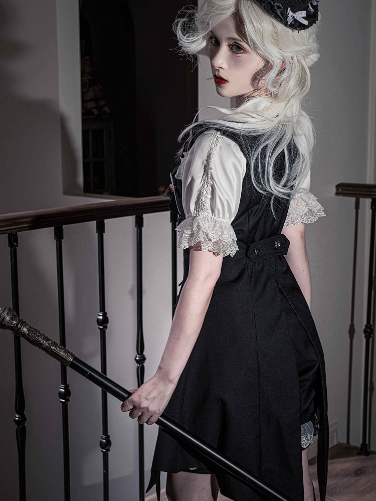 Waistcoat Gothic Tail Shaped Lolita Long Black Wings Bat Ouji