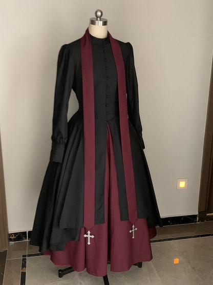 Cross Charms Red Stole Freesize - Letter from God