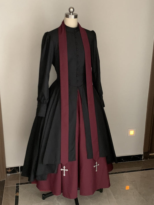 Cross Charms Red Stole Freesize - Letter from God