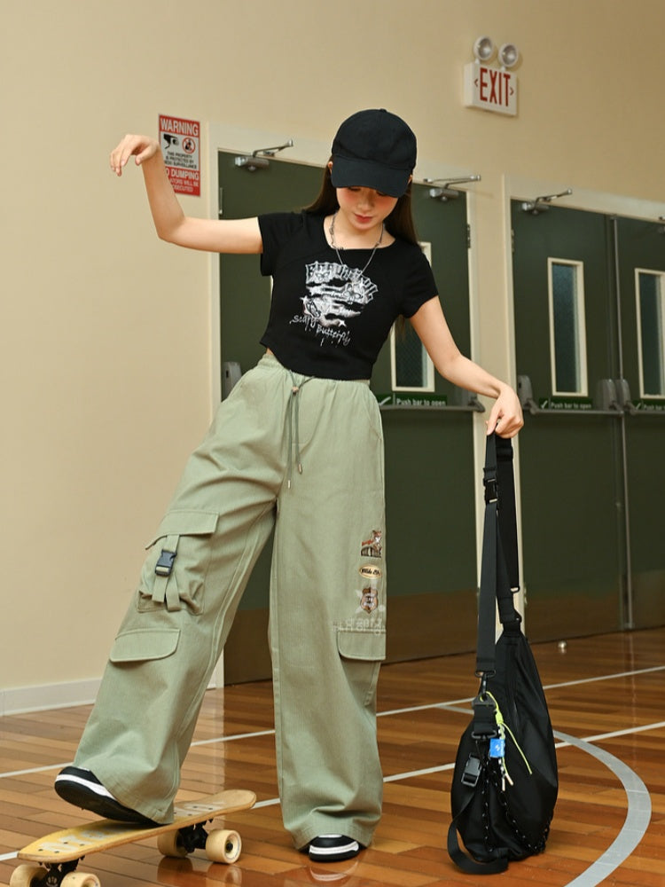 Zootopia Grüne Nick Cargohose mit hoher Taille