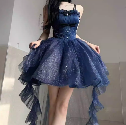 Starry Nikki High-Low Party Prom Dress - Plus Size 130cm Bust | LilyVow