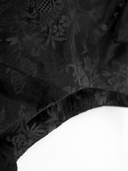 Men's Dark Printing Black Gothic Vest