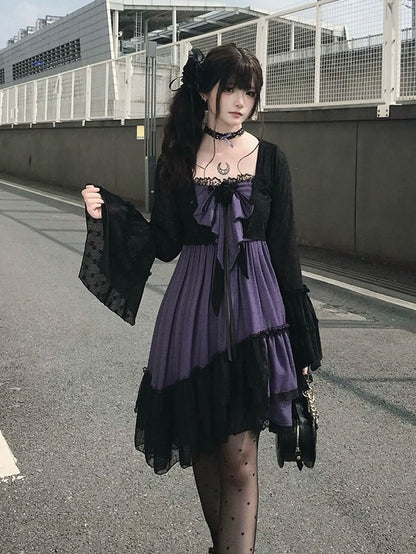 Sheer Bell Sleeve Cardigan with Self-Tie - Tan Tuan