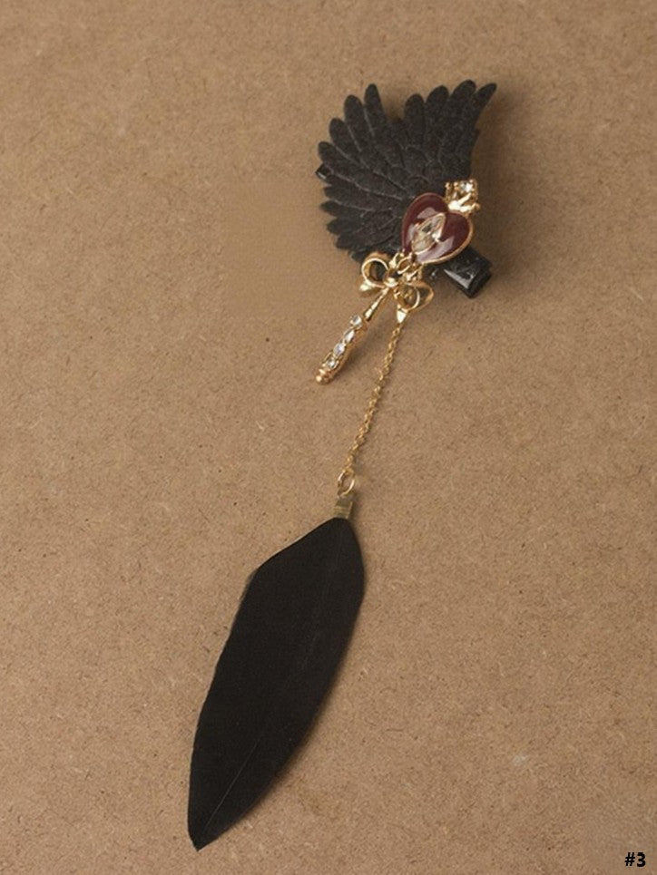 Gothic Options Black Lolita Hairclip 5 Wing