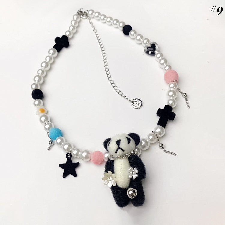 Teddy Bear Plush Necklace/Ring/Bracelet