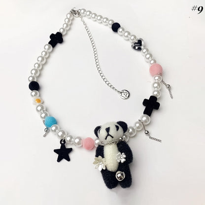 Teddybär Plüsch Halskette/Ring/Armband