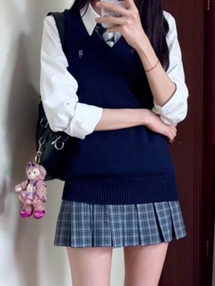 Preppy Style White Shirt