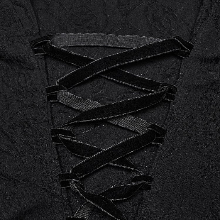 Out Hollow Black Shirt
