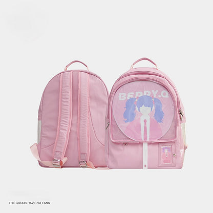 Display Pink Backpack with Window Ita