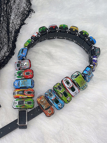 Racer Car PU Decorated Y2K Belt