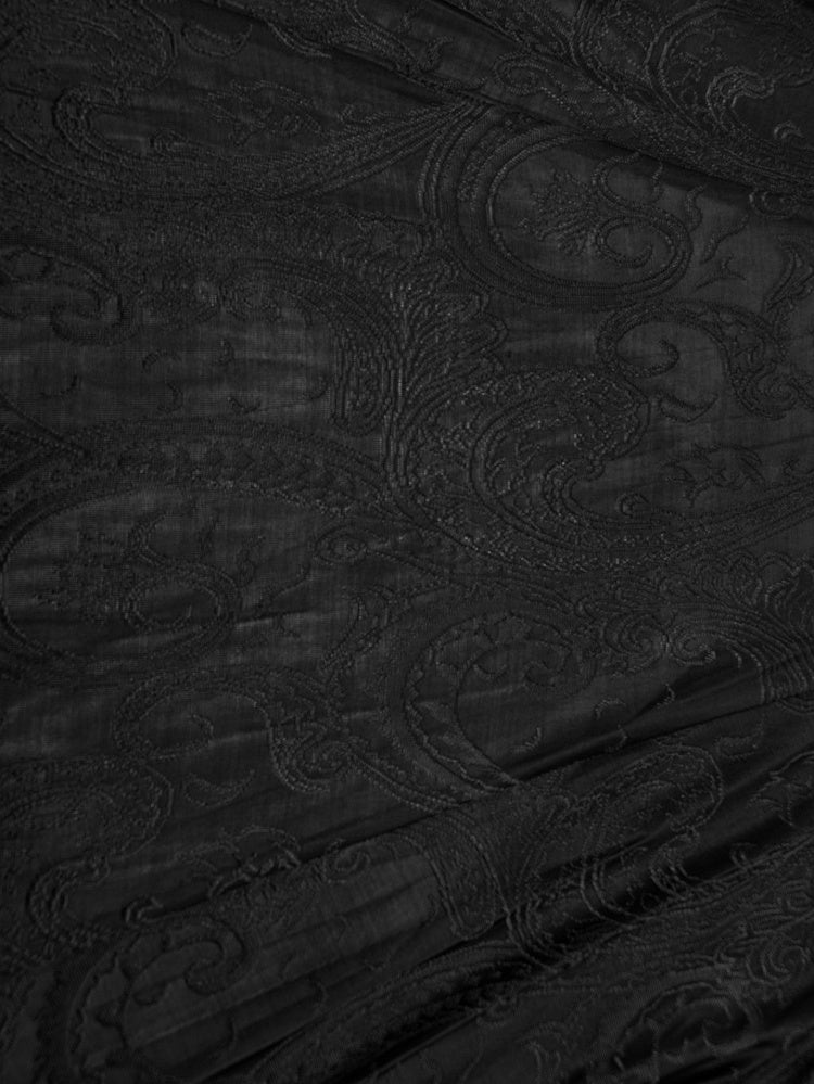 Coat Long Hoodie Gothic Black