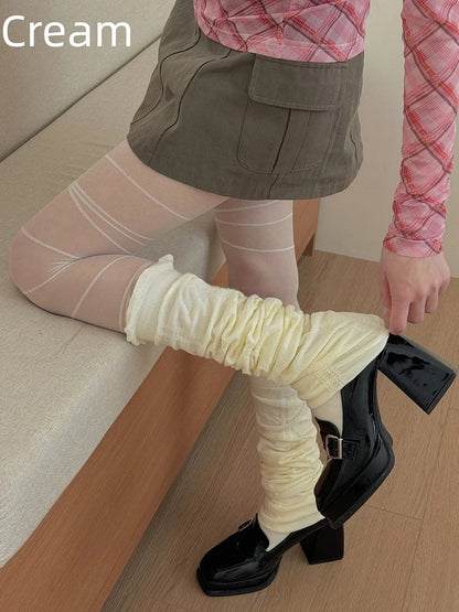 Socks Casual (Playful Style) Ruched Elastic