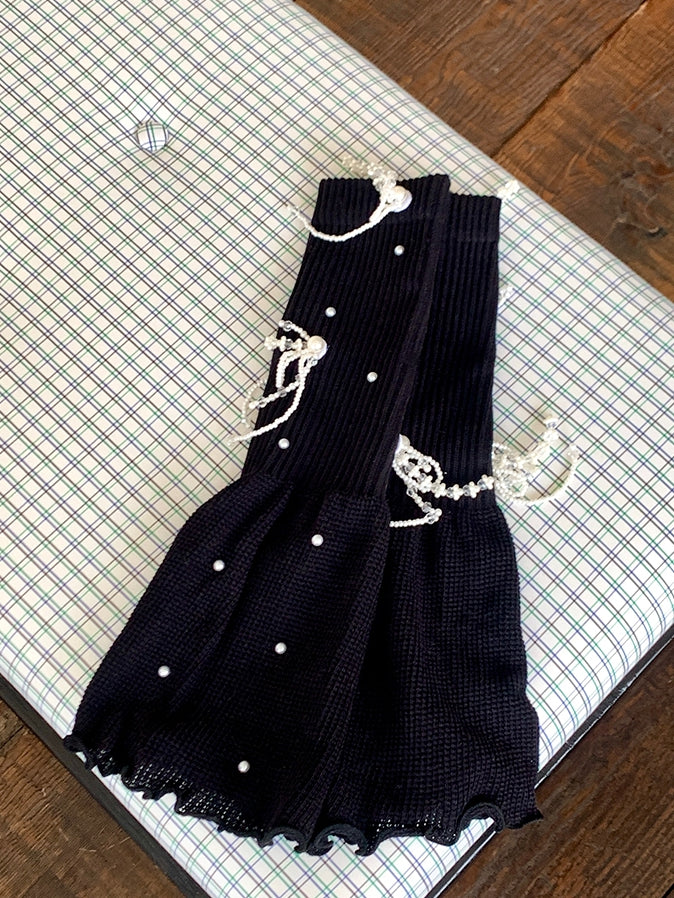 Rolled-Trim 5 Options Details Warmers Leg Color Beaded