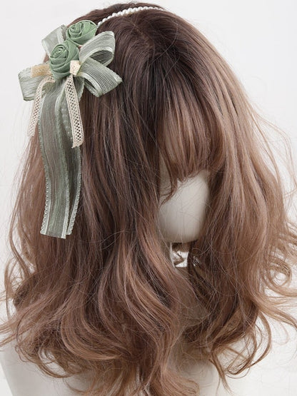 Lolita Rose Bowknot Pink/Green KC Pearl