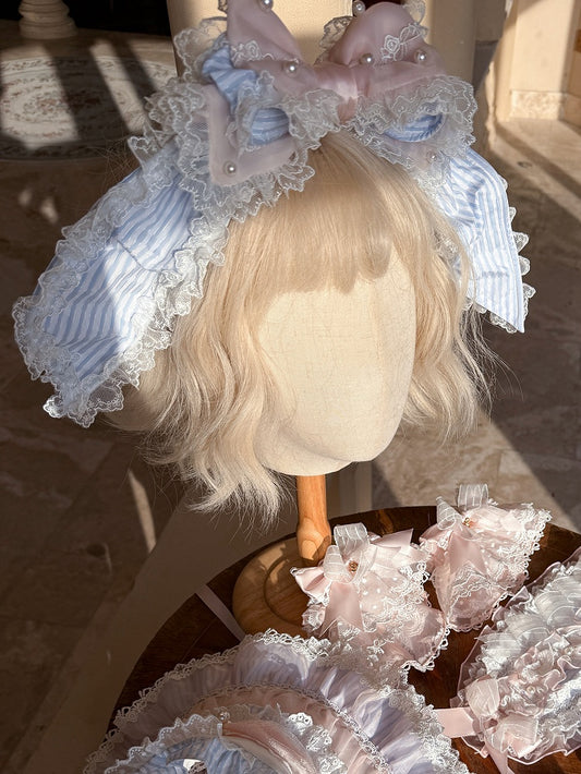 Pink Bowknot KC Blue and