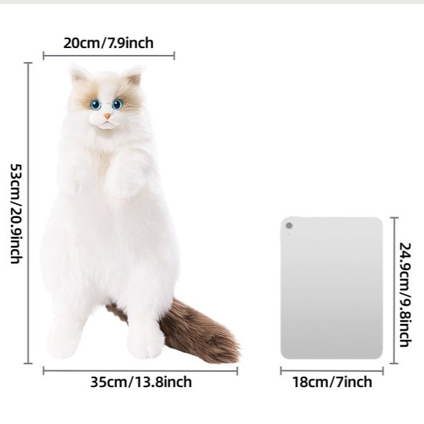 Plush Large Realistic - Cat Size Bag Backpack/Crossbody