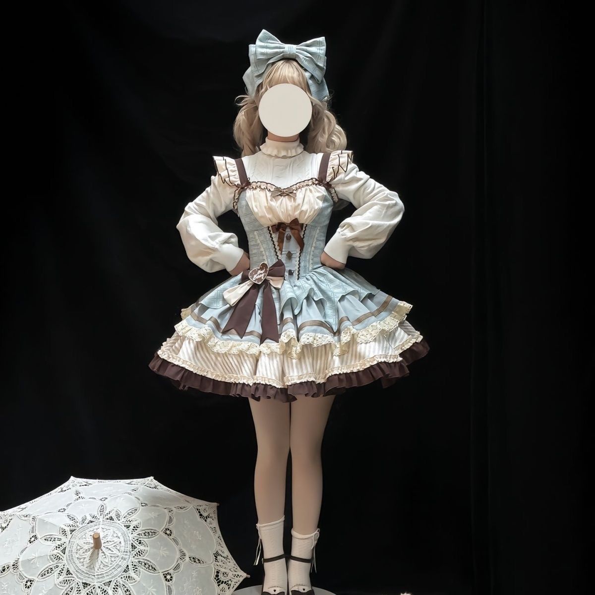 Lolita Hawthorn Berry Mint Chocolate Fluffy Short Puff Dress
