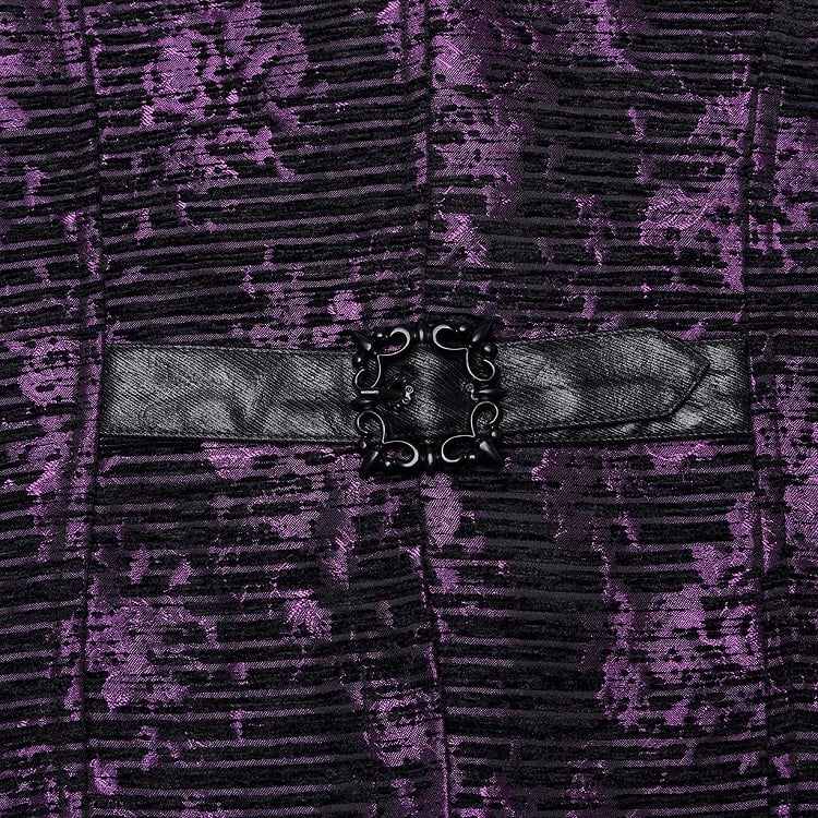 Goth Violet Men's Exquisite Jacquard Vest