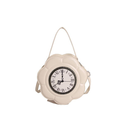 Floral Clock Crossbody Shoulder Bag – Lightweight Large Capacity Women's Handbag | LilyVow