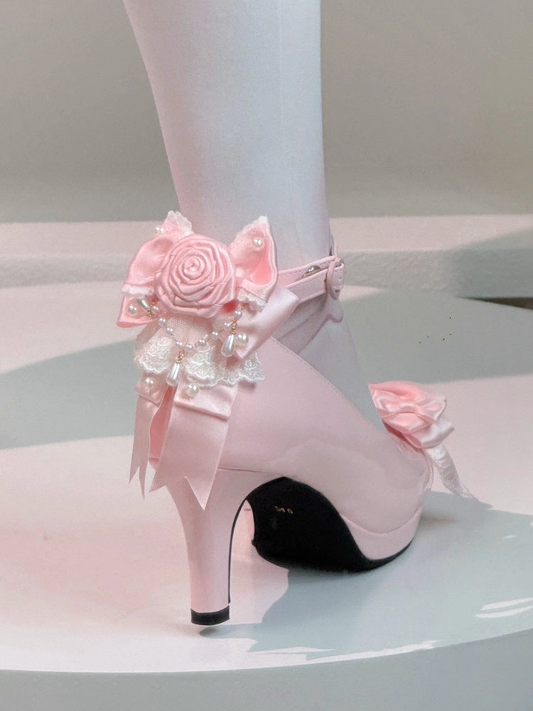 Rosette Options Shoe Clips with Design Bowknot 3 Color