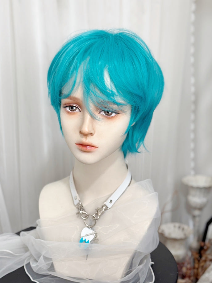 ウィッグ ブルースタイル 王子ストレート前髪 35cm