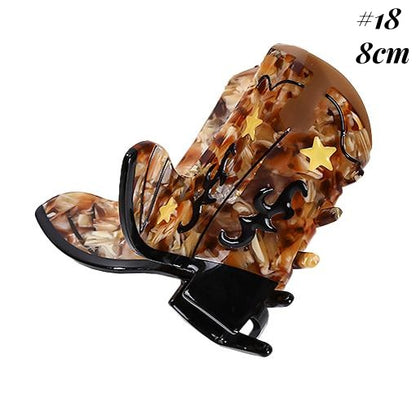 Western Town Life Inspired Hair Claw Clip
